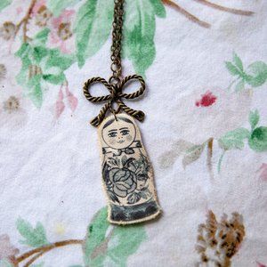 Matryoshka Russian Doll Necklace